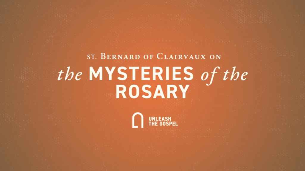 St. Bernard of Clairvaux Contemplates the Mysteries of the Rosary ...